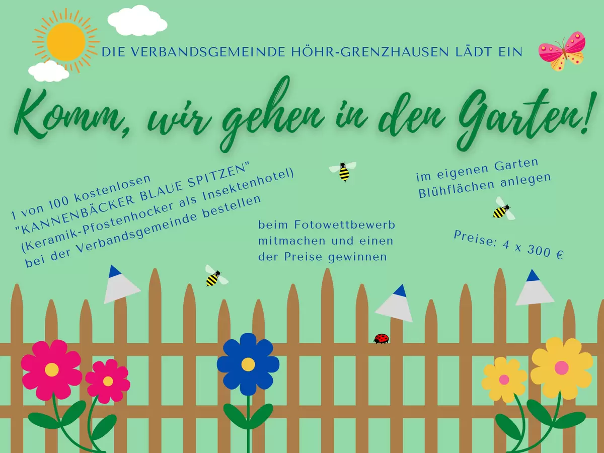 Komm, wir gehen in den Garten