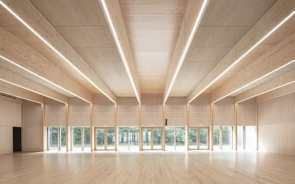 Innenansicht der Kulturhalle